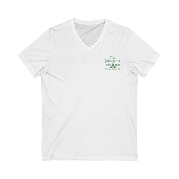 Tim Finnegans T-shirt Front V neck - White