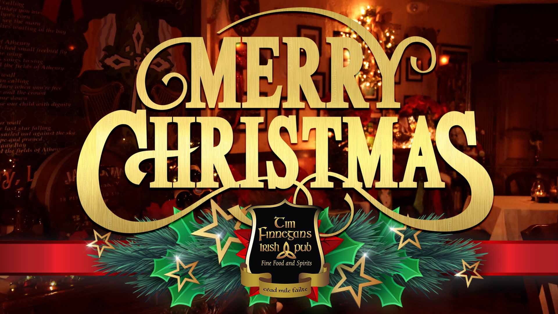 Merry Christmas - We will be closed Christmas Day