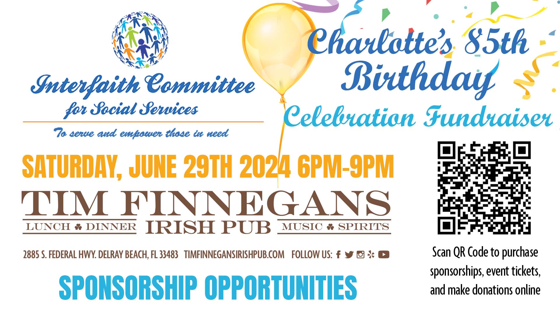 Charlotte's 85th and Fundraiser for Interfaith Committee for Social Services