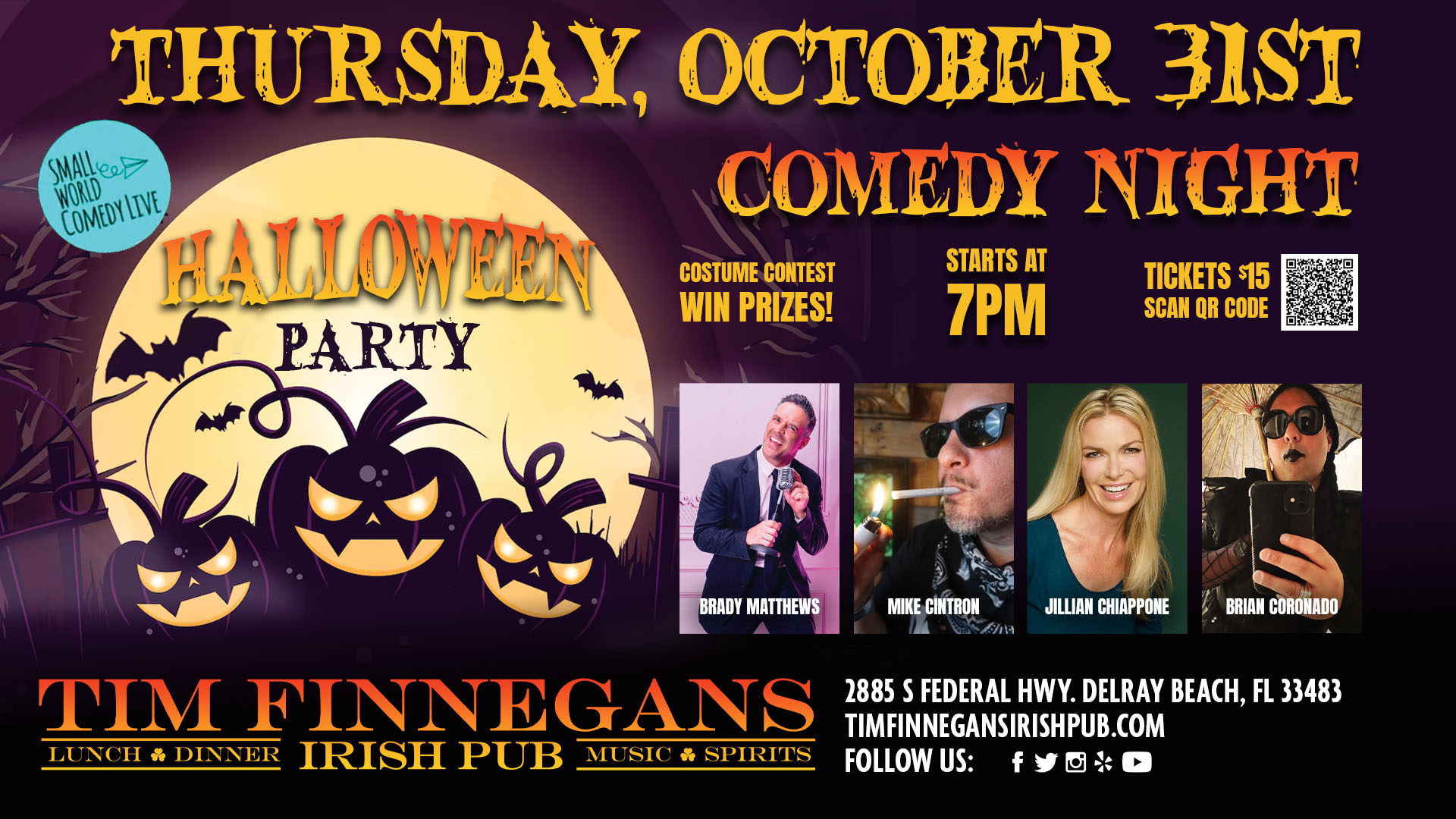 Halloween Comedy Night - 7pm October 31st