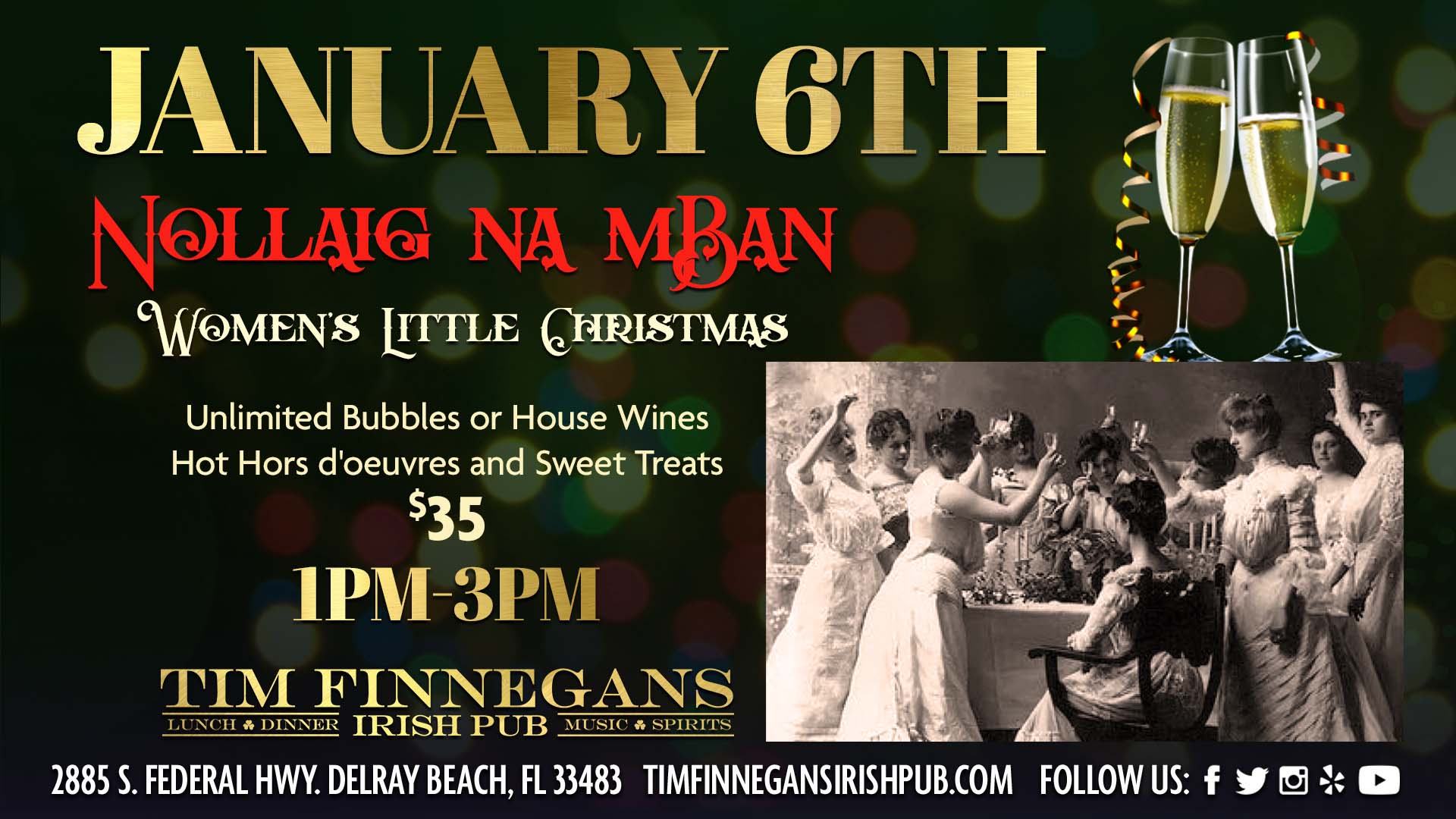 Nollaig na mBan - Women's Little Christmas - January 6th 1pm -3pm